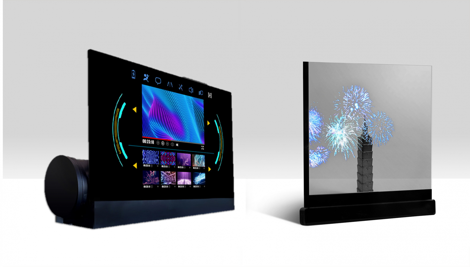 可卷式、折迭性、高透明